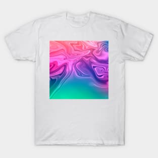 Liquid purple and pink art T-Shirt